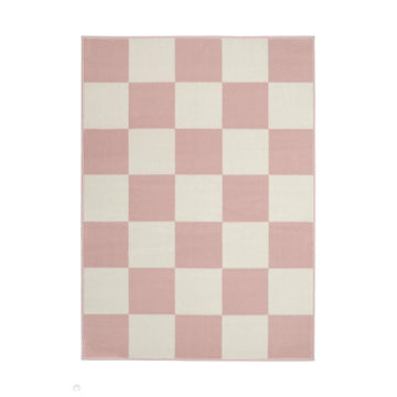Maestro Chequers Blush Rug-Melrose-Rug Love - The Most Loved Rug Store